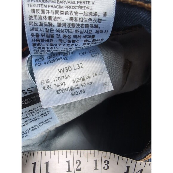 LEVIS 511 Medium Wash FADED BLUE 30X32 STRETCH SLIM FIT JEANS MEN'S Pant - Picture 9 of 11